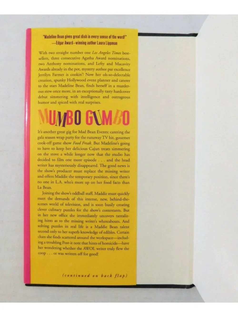 Mumbo Gumbo by Jerrilyn Farmer 2003 Madeline Bean Mystery Hardback Jacket